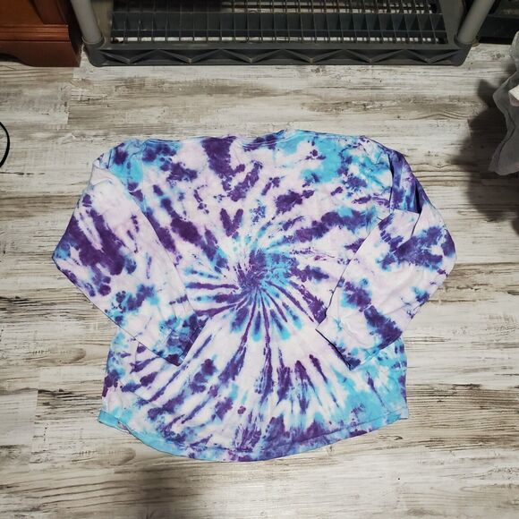 Sigma Sigma Sigma Tye Dye Adult Shirt Size Large Spiral Hand Dyed - Picture 3 of 3